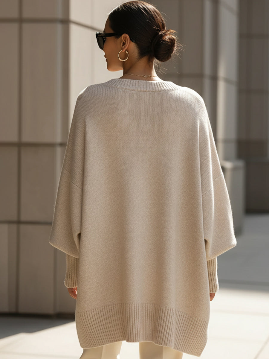 Ludovica | Jersey oversize con escote amplio