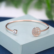 Pulsera de oro blanco con árbol de la vida
