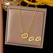 Anillo infinito de oro blanco
