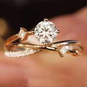 Anillo Cielo Estrellado de Oro Blanco con Circonita