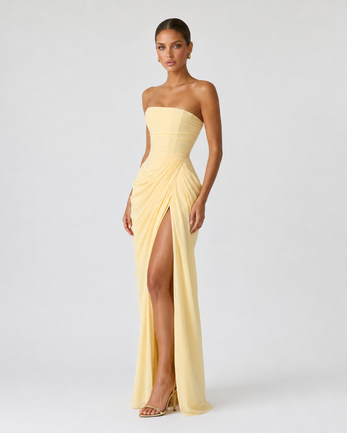 Vestido color marfil