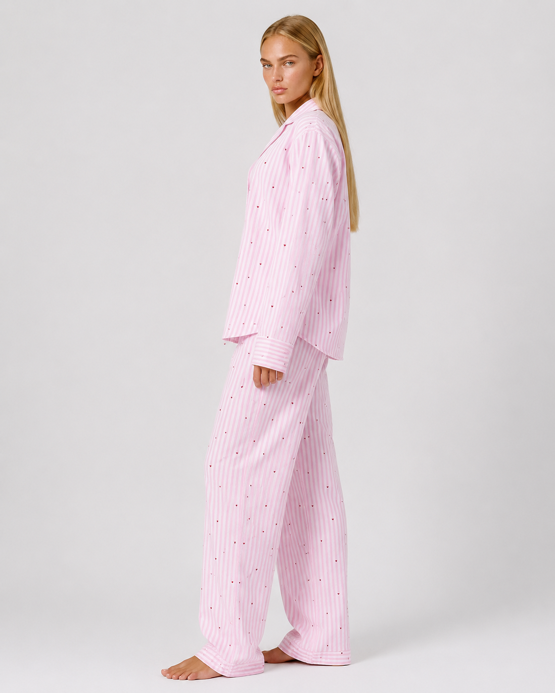 Conjunto de pijama de rayas Sweetheart