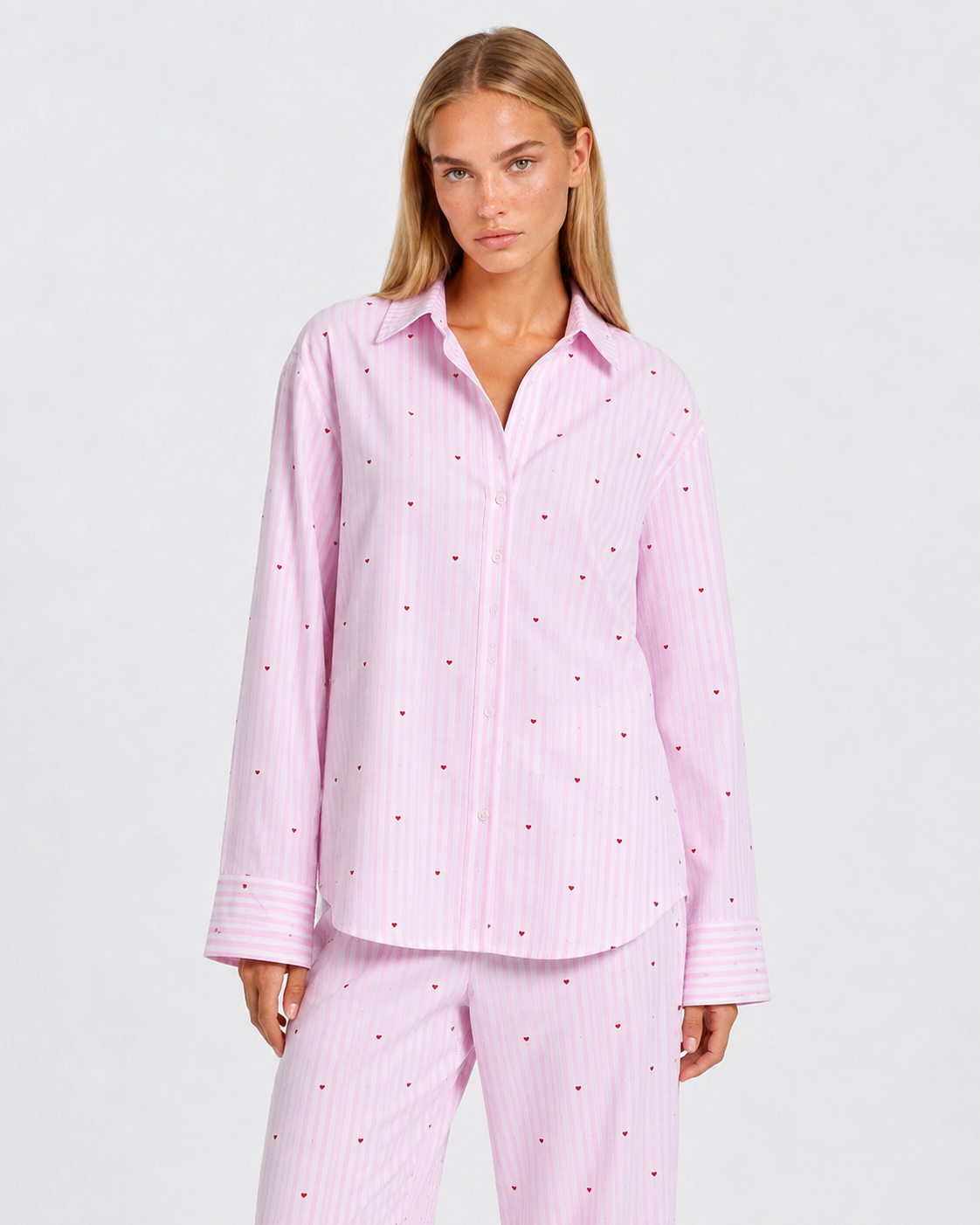 Conjunto de pijama de rayas Sweetheart