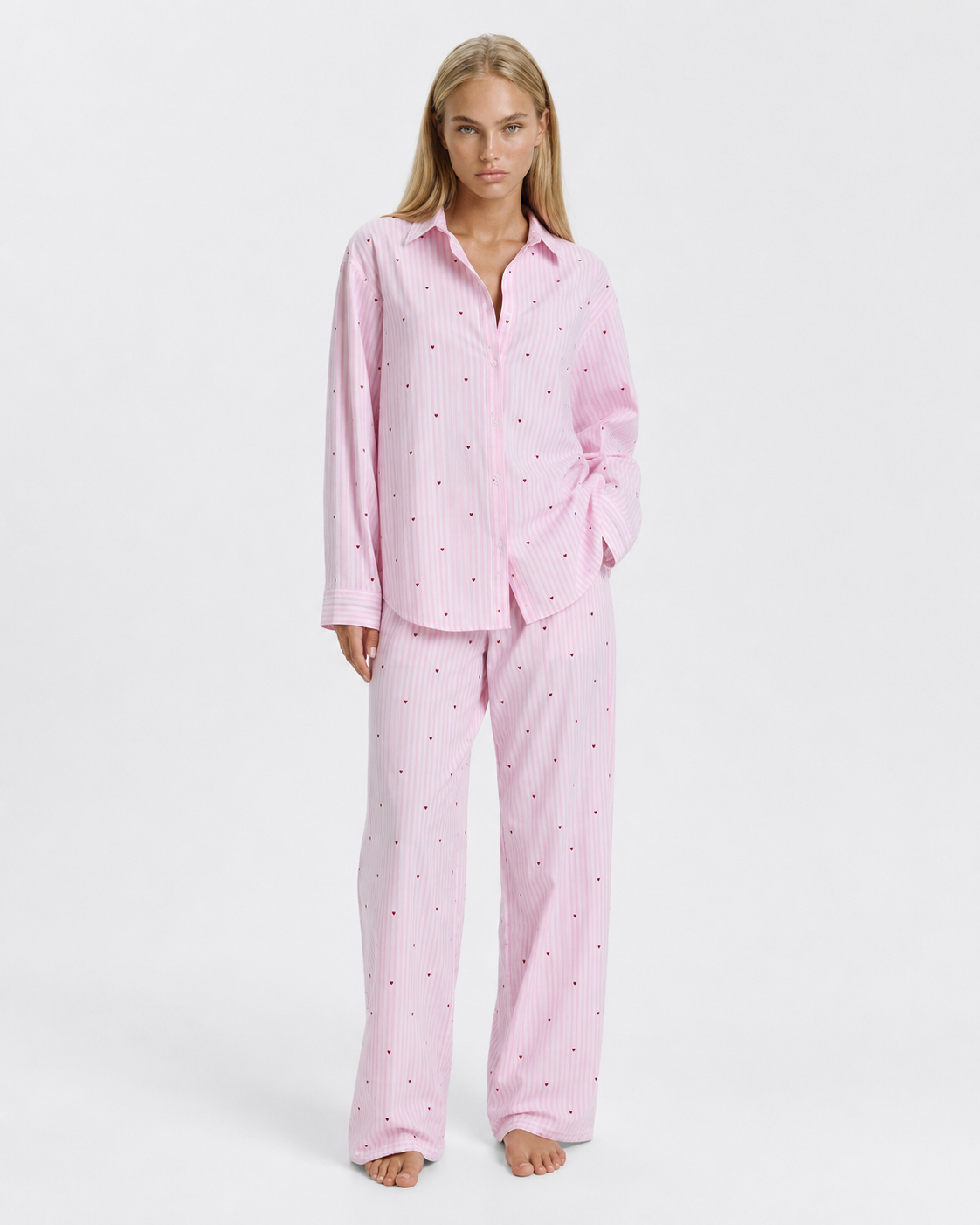 Conjunto de pijama de rayas Sweetheart