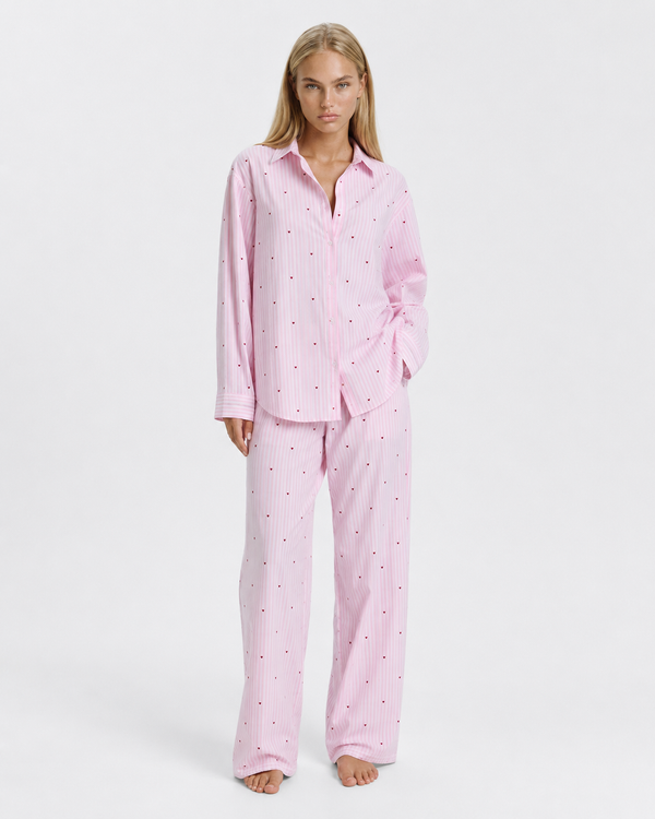 Conjunto de pijama de rayas Sweetheart
