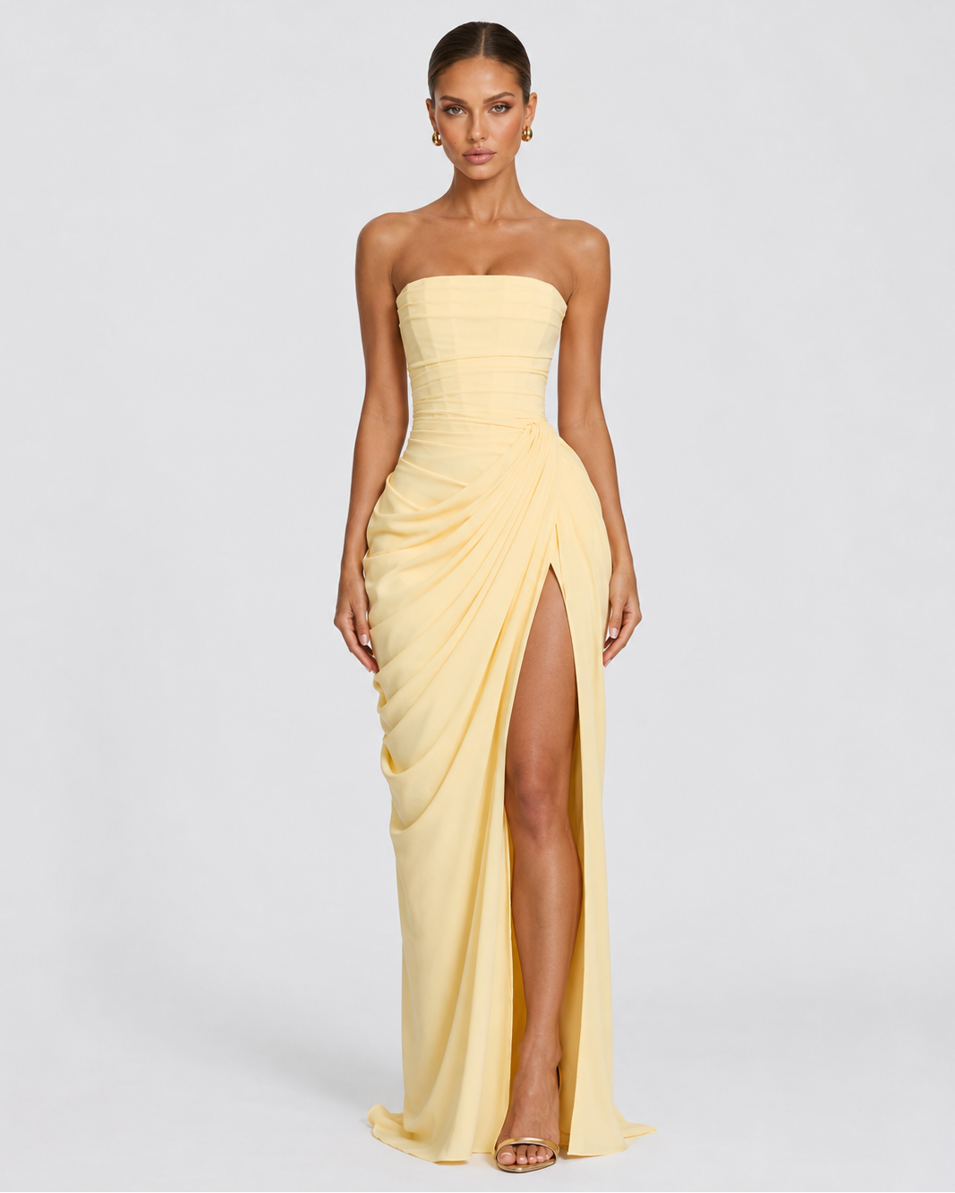 Vestido color marfil