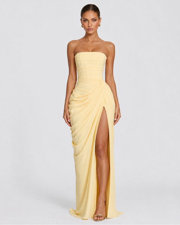 Vestido color marfil
