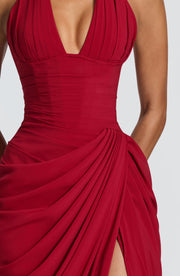 Vestido Largo Minette - Rojo Intenso