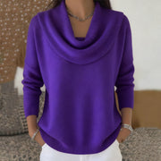 Iole | Suéter con cuello drapeado