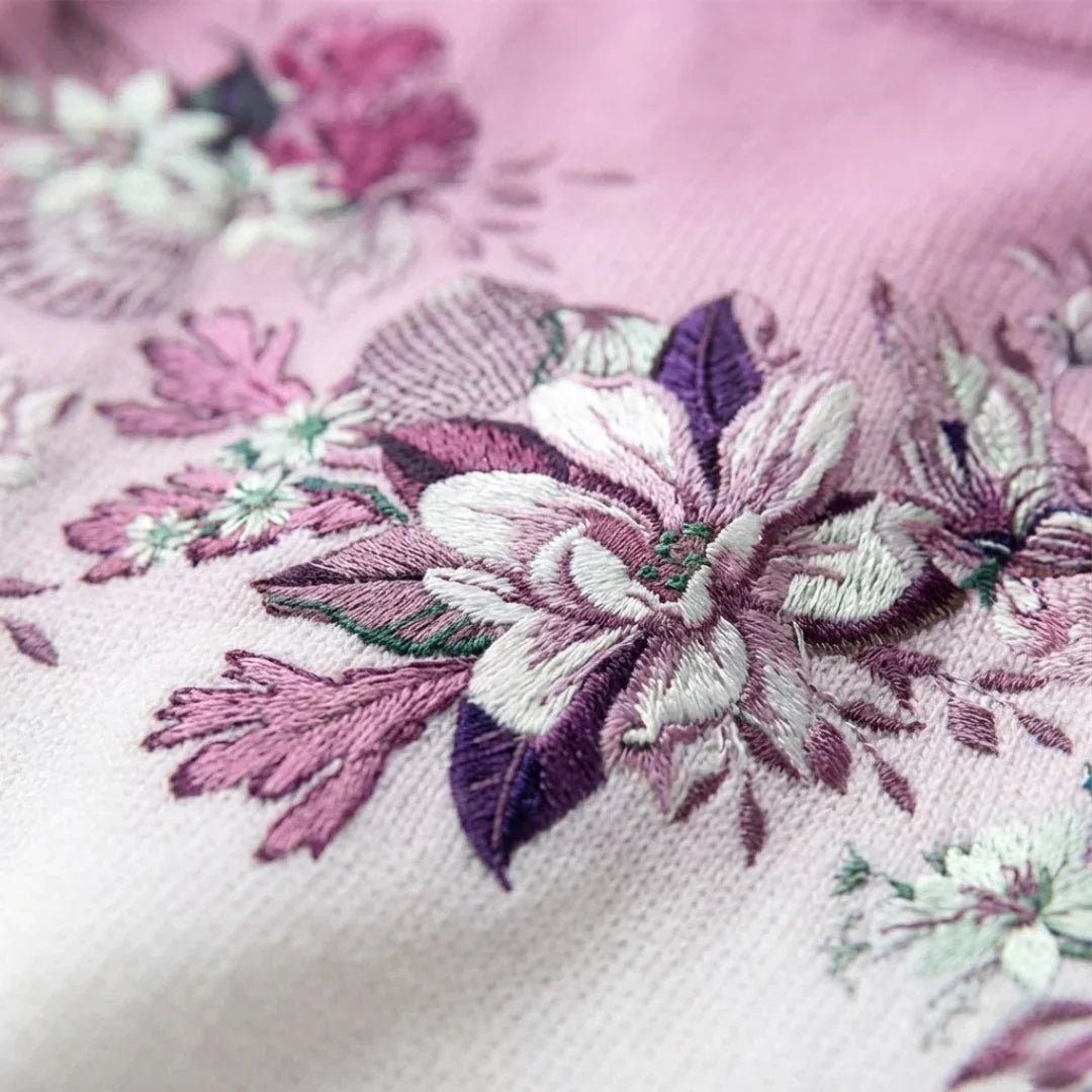 Aurora | Suéter floral de cuello alto
