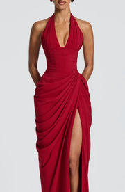 Vestido Largo Minette - Rojo Intenso