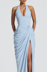 Vestido Largo Minette - Azul Glaciar