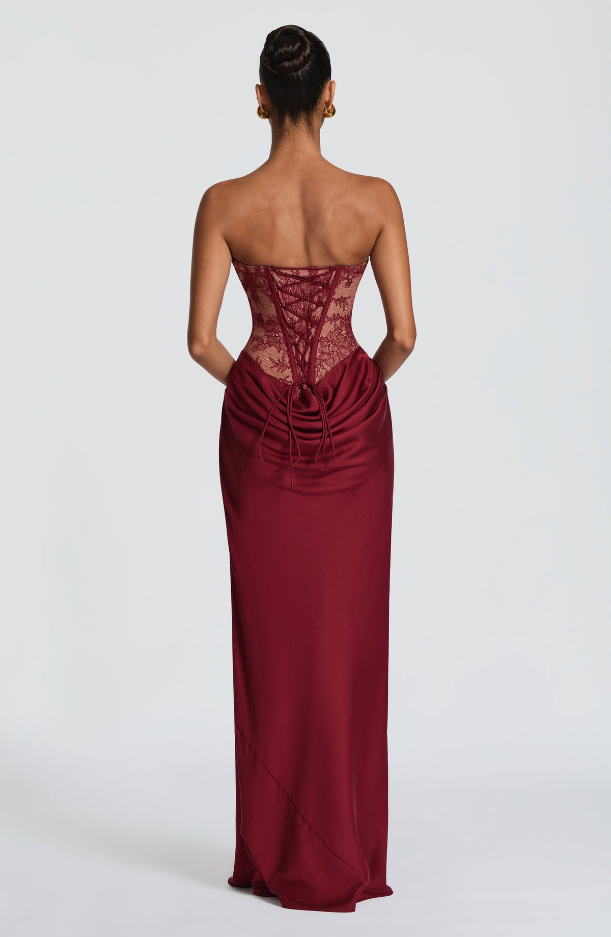 Vestido Largo Kathleen - Burdeos