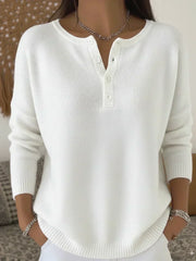 Ernesta | Suéter de punto con botones estilo Henley