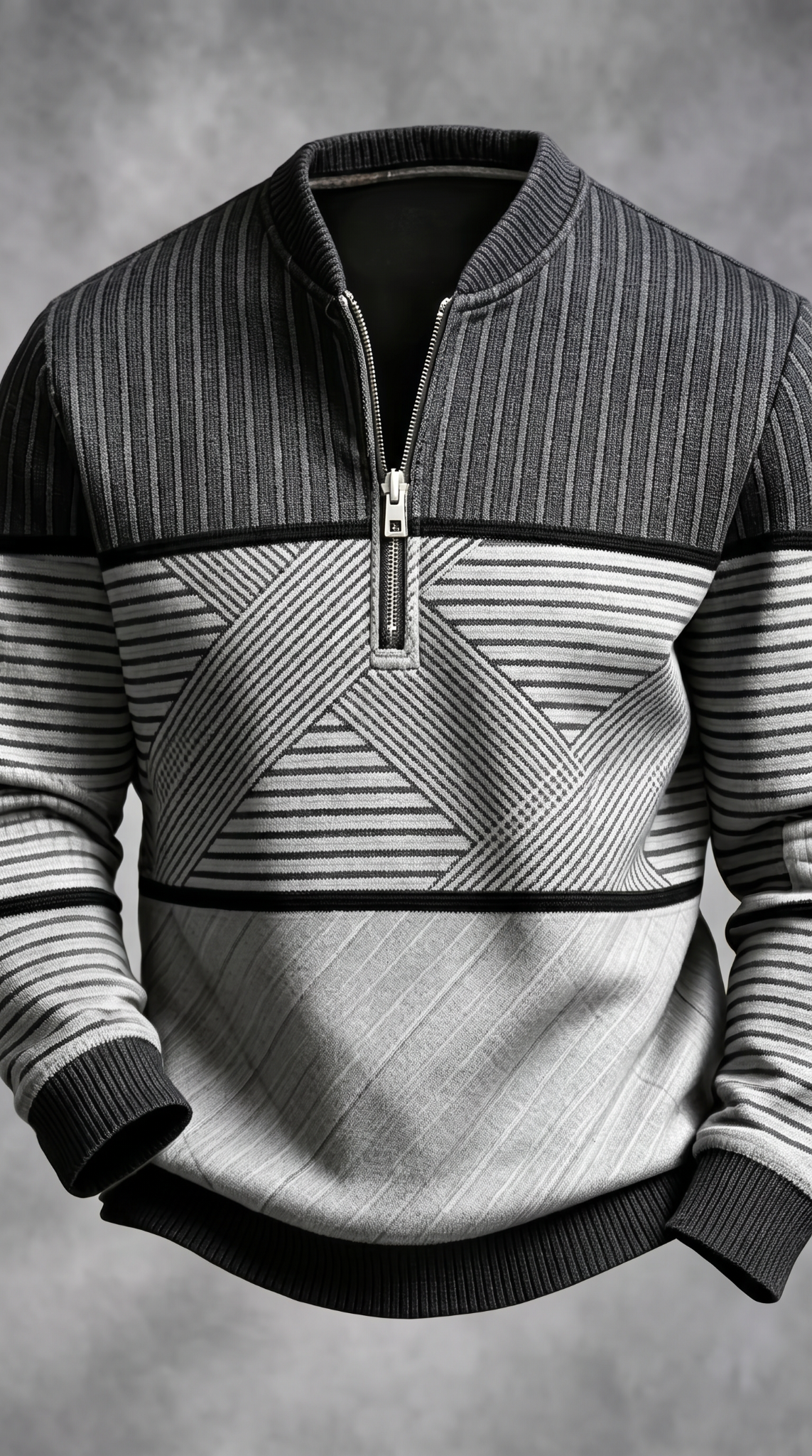 Jersey Adrien color Negro y gris