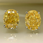 Pendientes Eternos de Oro Blanco con Circonita