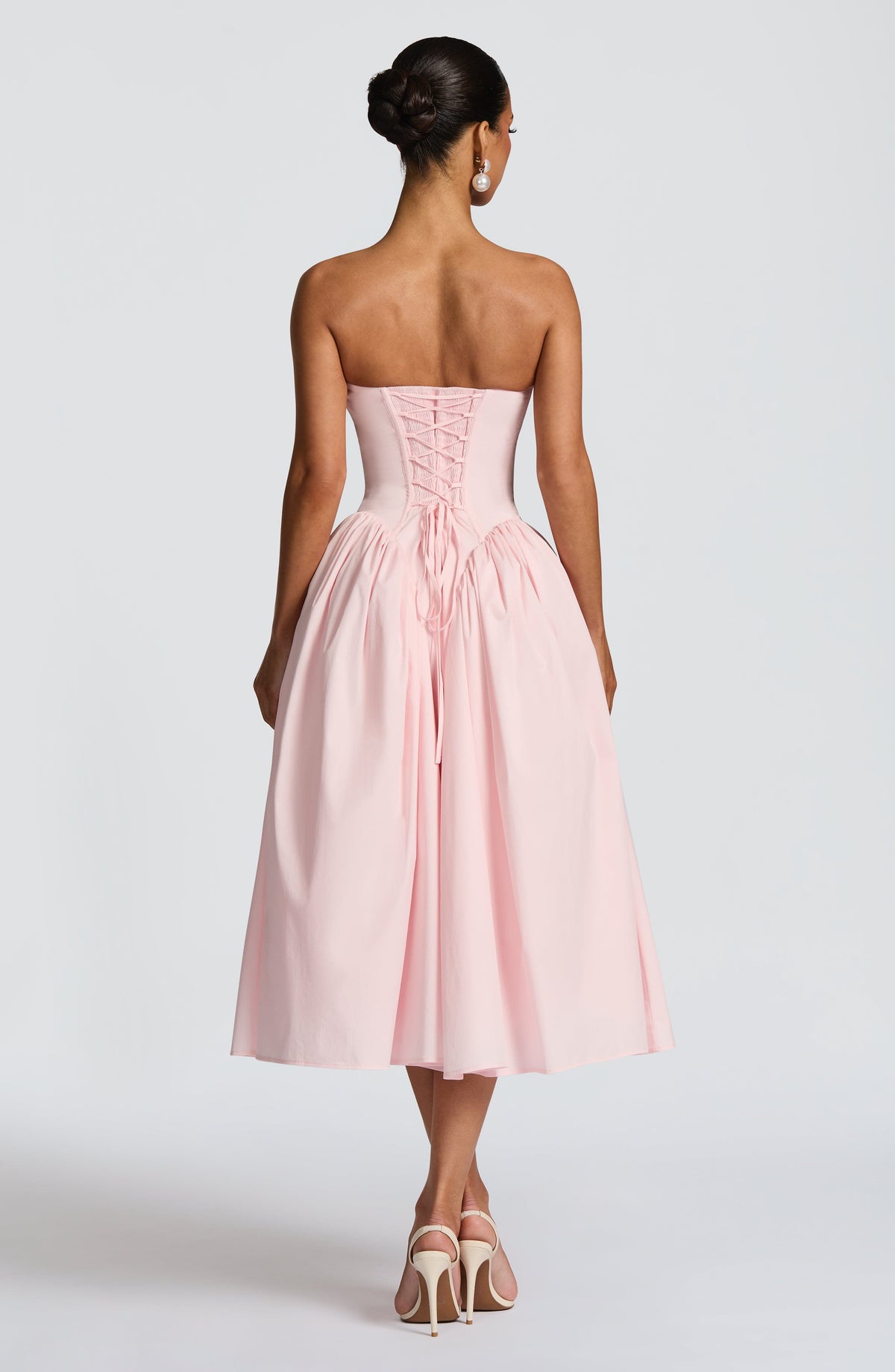 Vestido Midi Darla - Rosa Empolvado