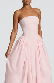 Vestido Midi Darla - Rosa Empolvado
