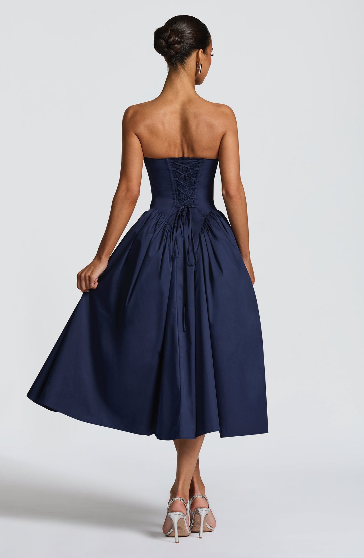 Vestido midi Darla - Azul marino