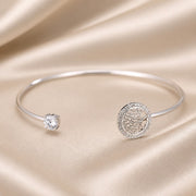 Pulsera de oro blanco con árbol de la vida