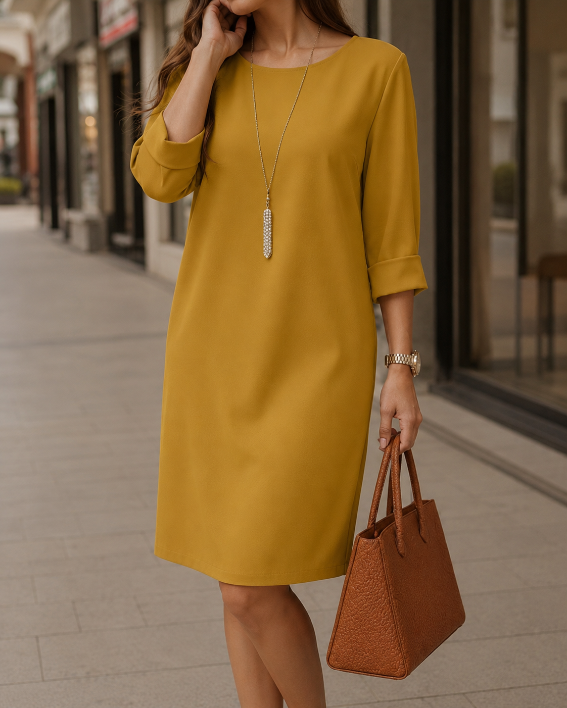 Sabine | vestido vientre plano