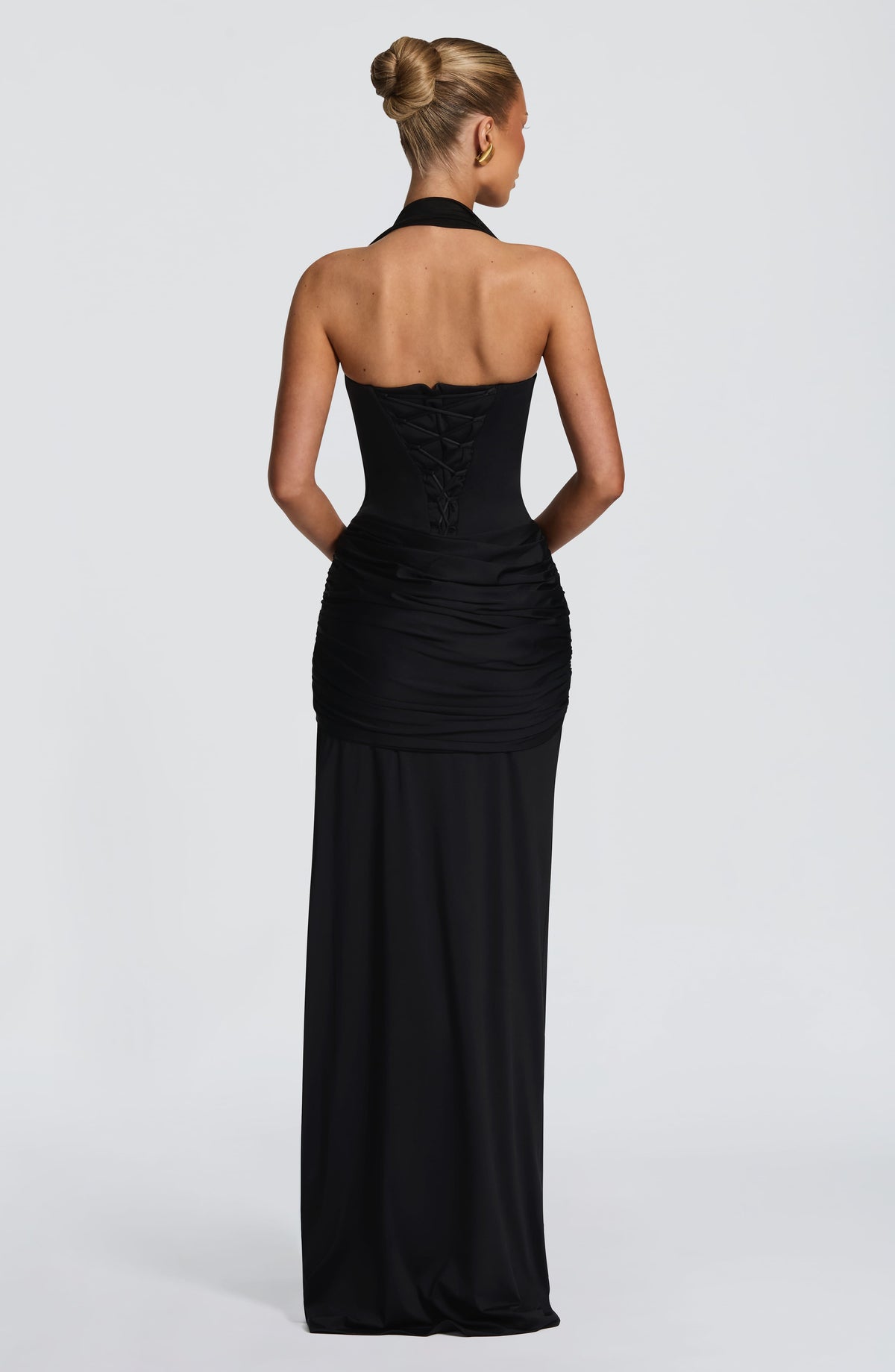 Vestido largo Gia - Negro