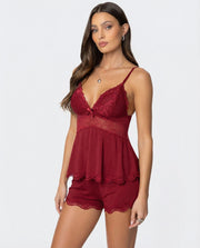 Conjunto de encaje Beso de medianoche