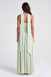 Vestido largo Maliyah - Verde menta