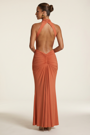 Vestido Largo Thekla - Naranja Quemado