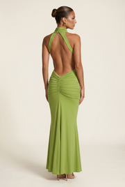 Vestido largo Thekla - Oliva