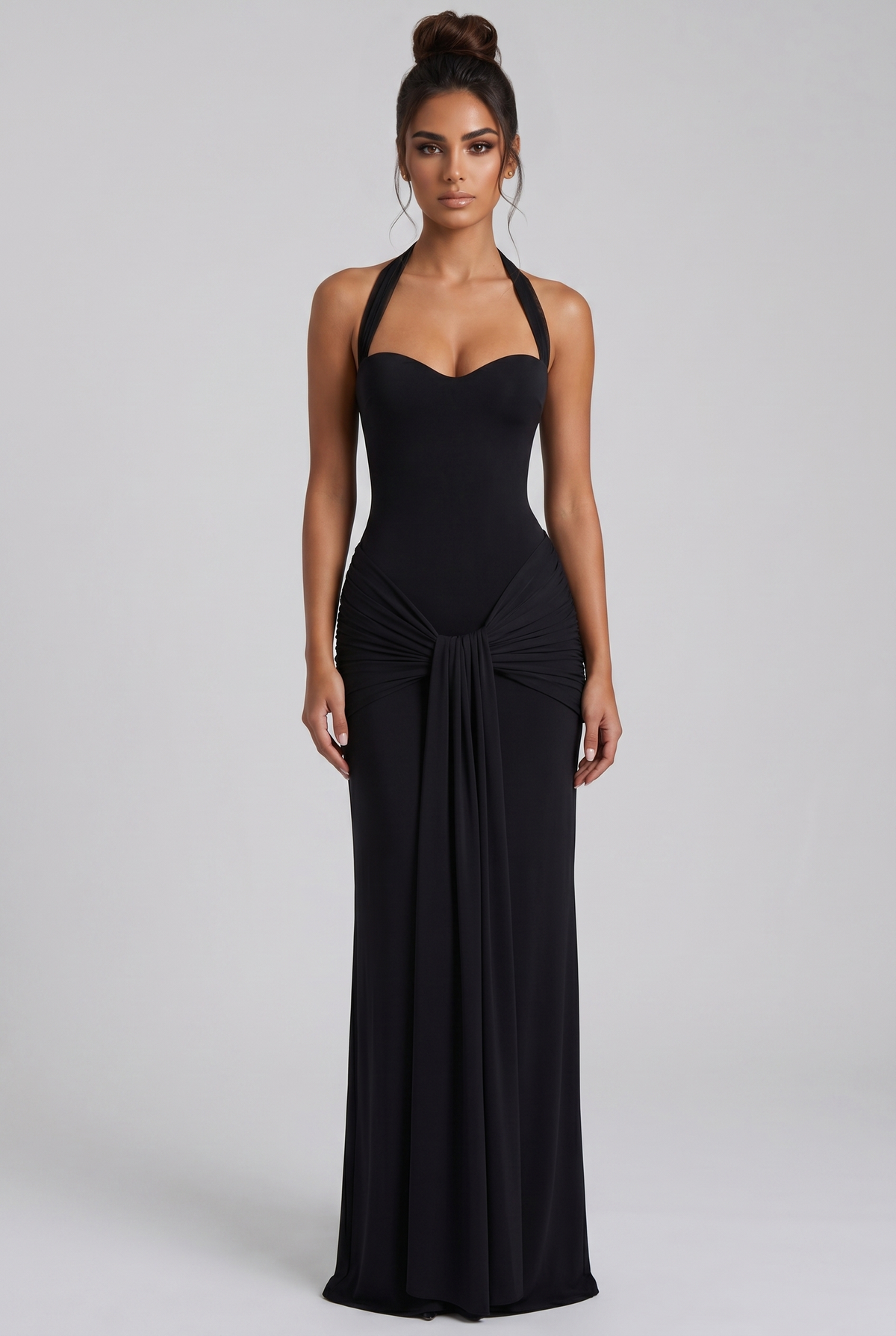 Vestido largo Gia - Negro