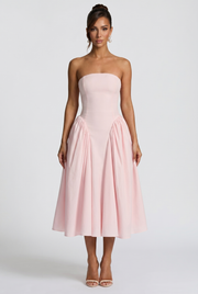 Vestido Midi Darla - Rosa Empolvado