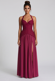 Vestido largo Almira - Mora