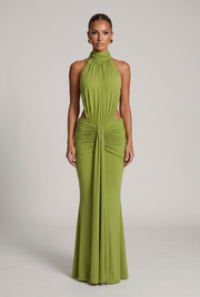 Vestido largo Thekla - Oliva