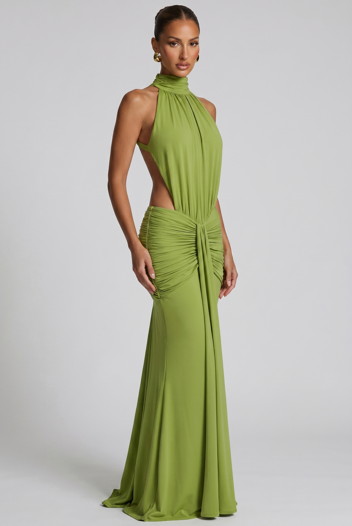 Vestido largo Thekla - Oliva