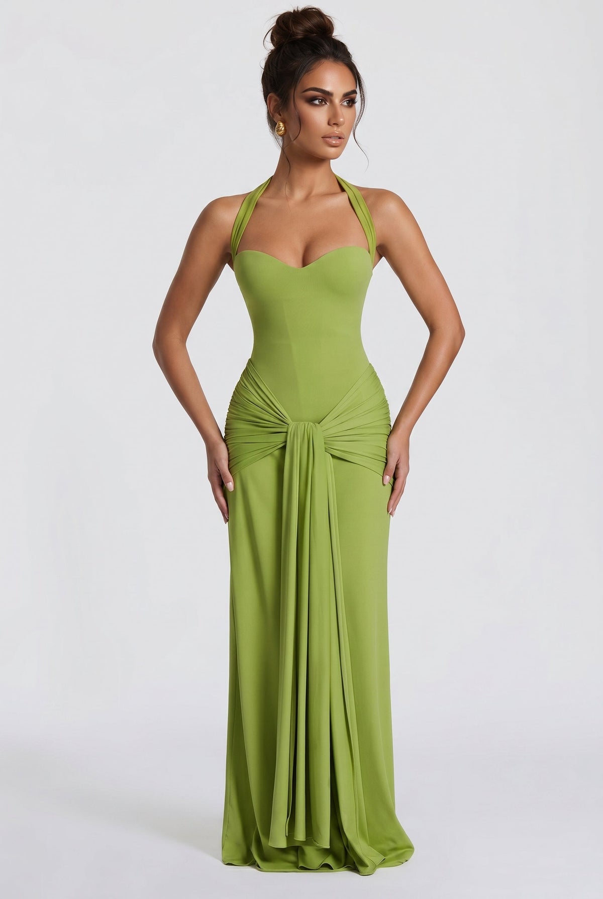 Vestido Largo Gia - Oliva