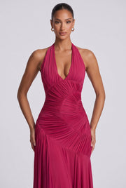 Vestido largo Cova - Frambuesa