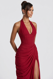 Vestido Largo Minette - Rojo Intenso