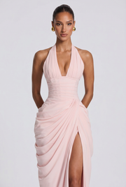 Vestido largo Minette - Rosa empolvado