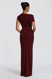Vestido Largo Kalina - Cereza Lacada