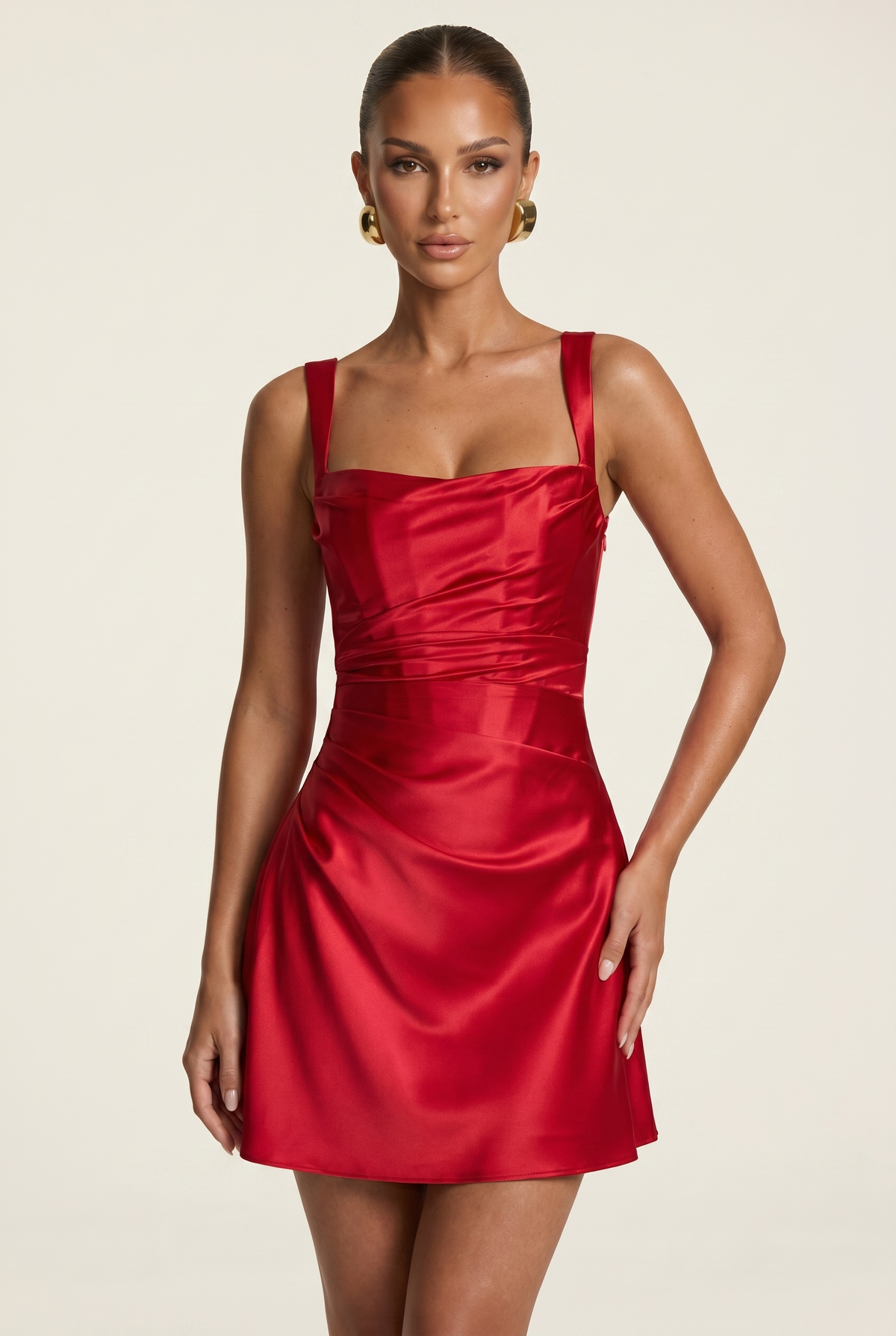 Vestido Corto Calanthe - Rojo