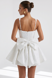 Vestido corto Dorothy - Marfil