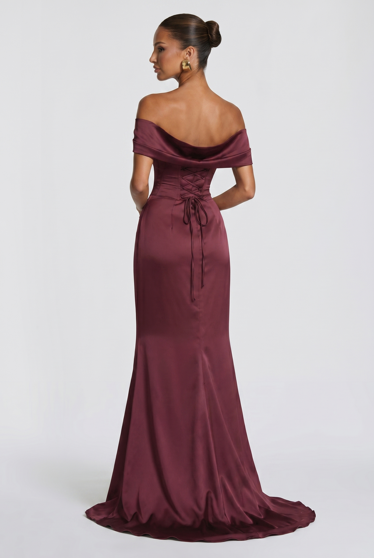 Vestido de noche Riona - Rojo cereza
