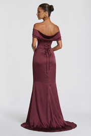 Vestido de noche Riona - Rojo cereza