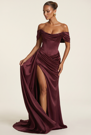 Vestido de noche Riona - Rojo cereza