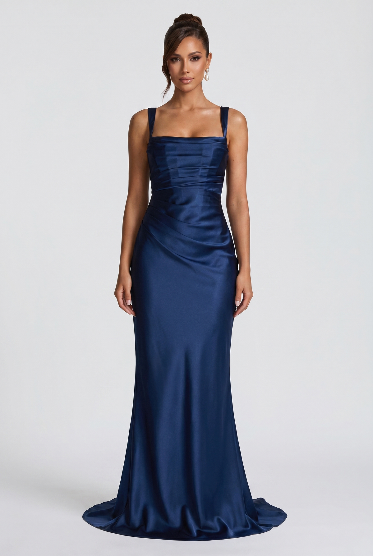 Vestido Largo Calanthe - Azul Marino
