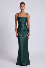 Vestido largo Calanthe - Esmeralda