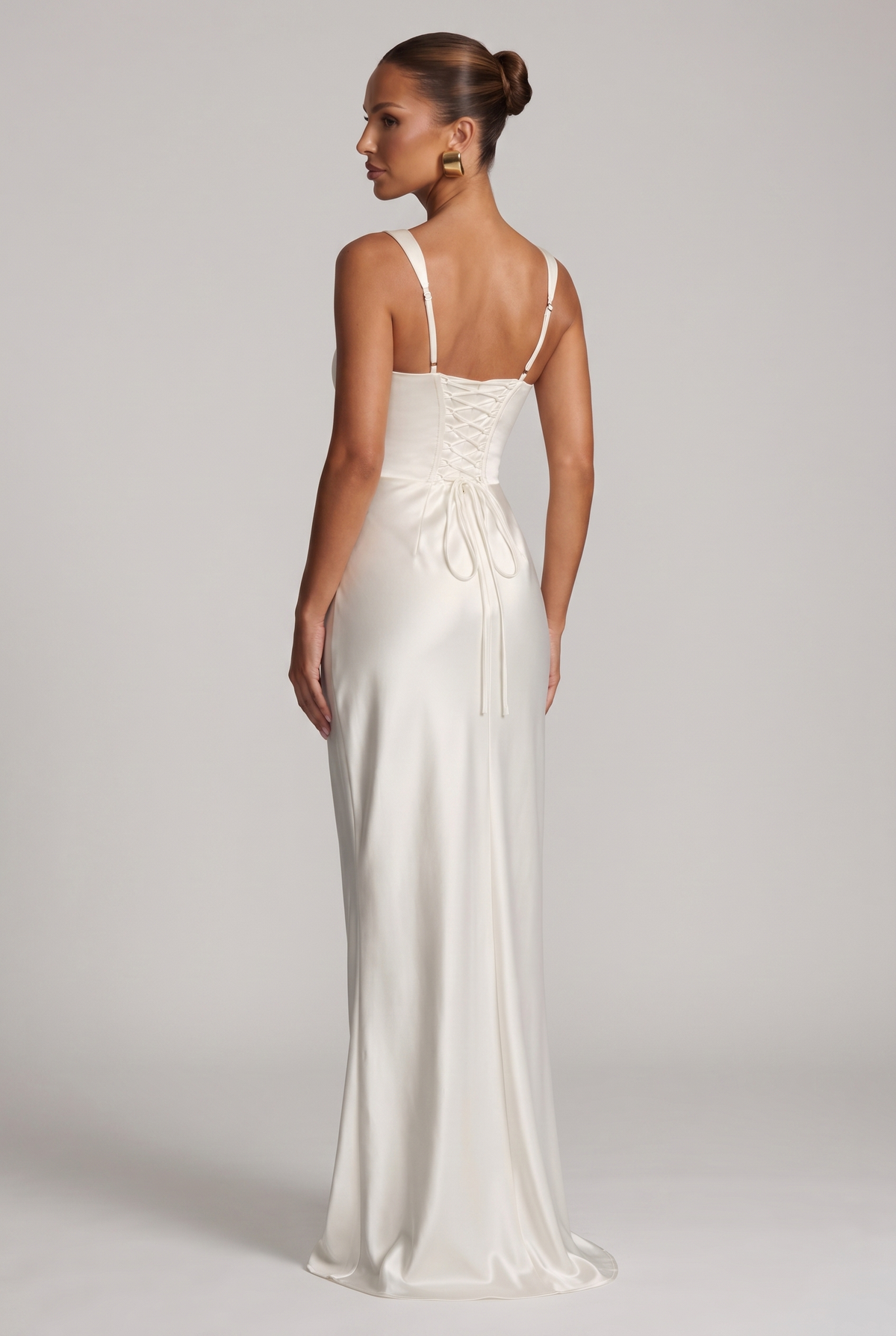 Vestido largo Calanthe - Marfil