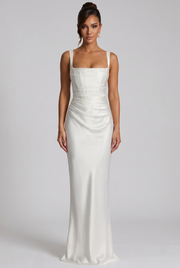 Vestido largo Calanthe - Marfil
