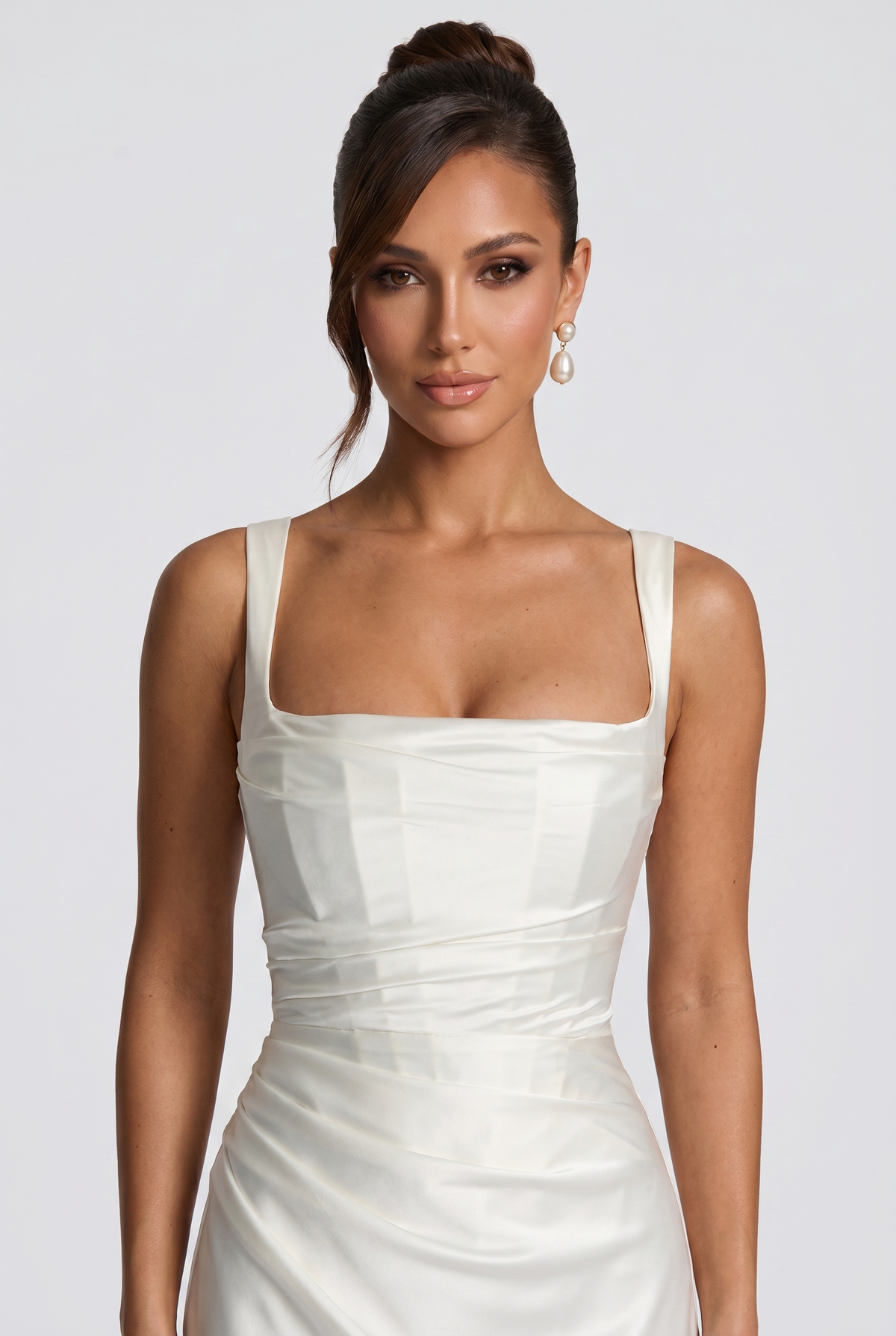 Vestido largo Calanthe - Marfil